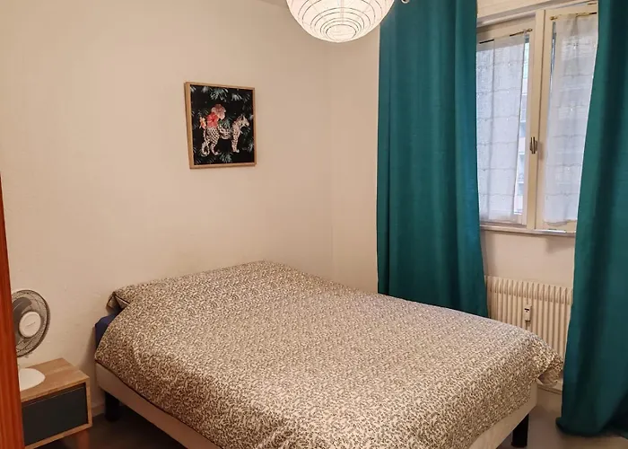 Spacieux Et Lumineux T5 Avec 4 Chambres, Au Centre-ville De Mulhouse, Grand Balcon, Grand écran Plat Appartamento Mulhouse