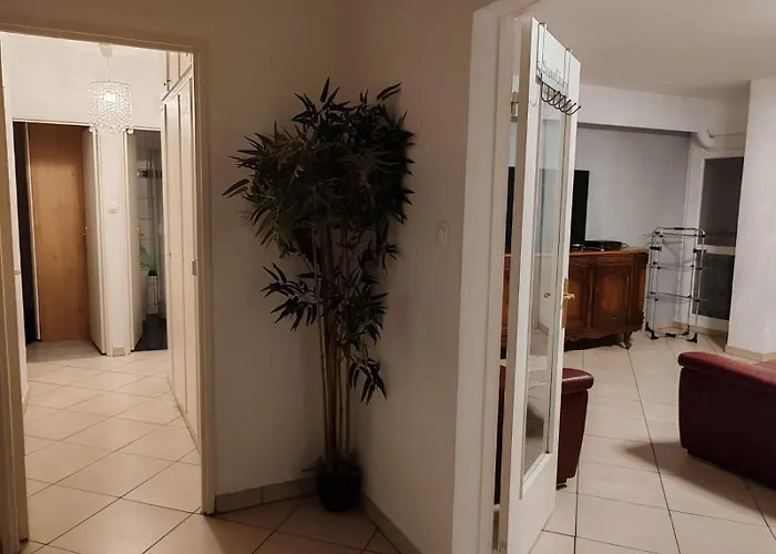 Spacieux Et Lumineux T5 Avec 4 Chambres, Au Centre-ville De Mulhouse, Grand Balcon, Grand écran Plat Appartamento